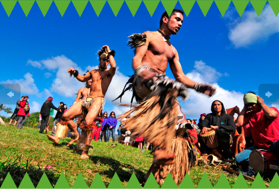 Danza típica en la Isla de Pascua